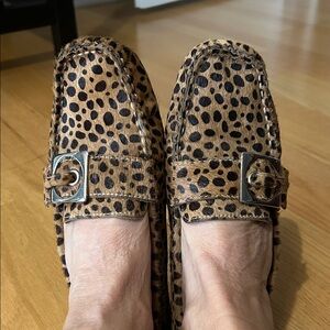 Steve Madden Leopard Print Flats with Buckle